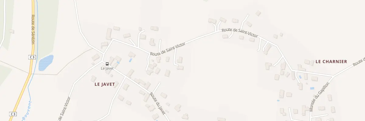 Plan du 1244 Rte de Saint Victor à Succieu