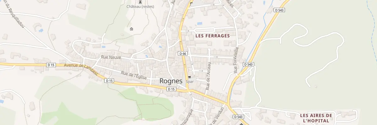 Plan du 8 Crs Saint - Etienne à Rognes