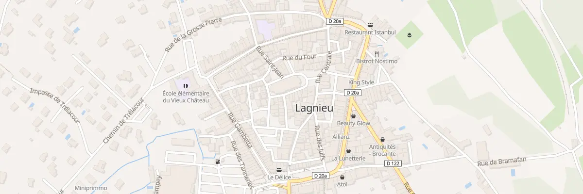 Plan du 38 Rue St Vincent à Lagnieu