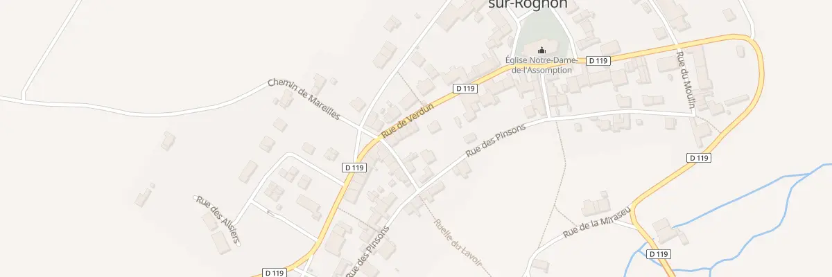 Plan du 19 Rue de Verdun à Bourdons-sur-Rognon