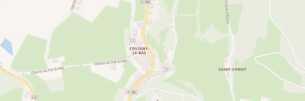 Plan du 60 Rte de Franche Comte à Coligny