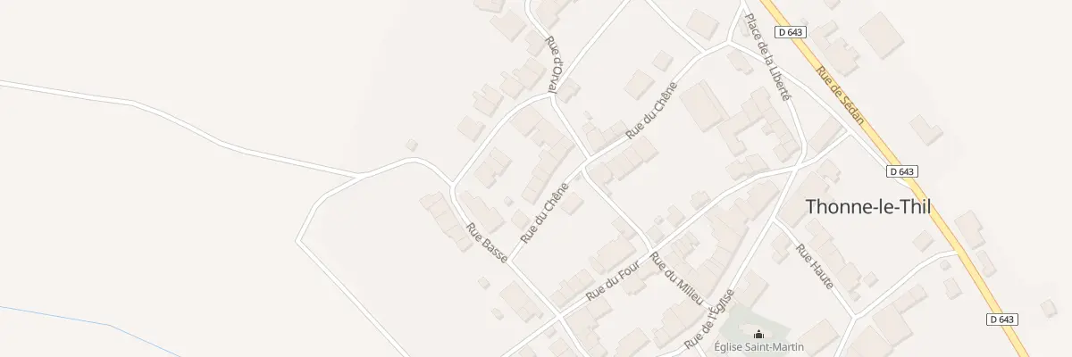 Plan du 7 Rue du Chene à Thonne-le-Thil