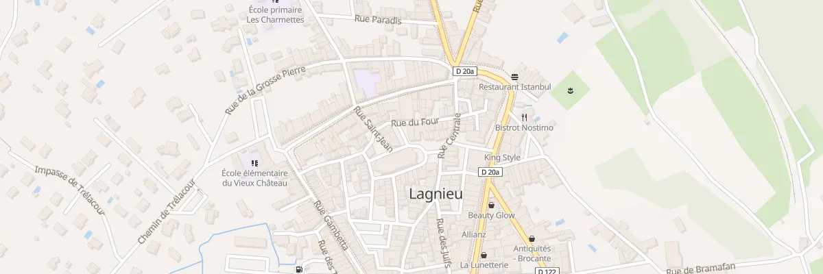 Plan du 2 Pl Alphonse Barthod à Lagnieu