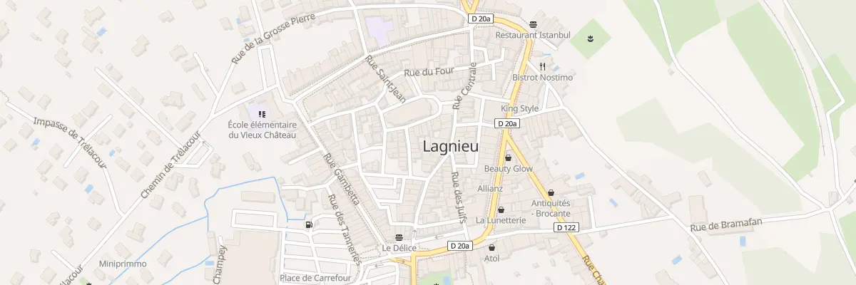 Plan du 16 Rue Centrale à Lagnieu