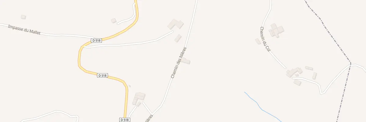 Plan du 260 Che des Nieres à Chasselay