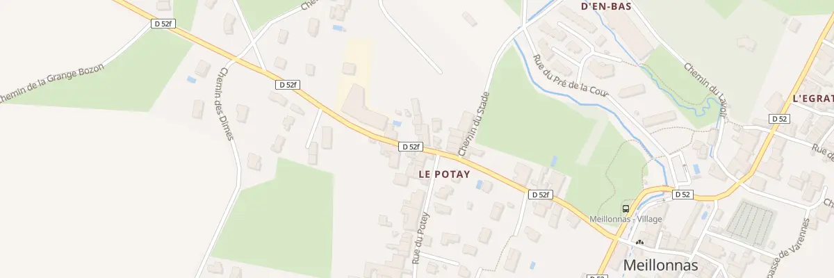Plan du 5012 Le Potay à Meillonnas