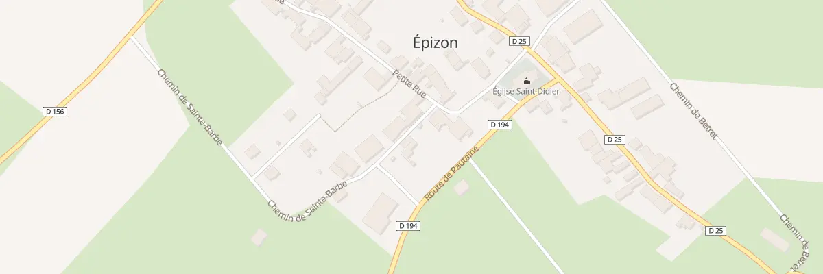 Plan du 1 Che de Sainte Barbe à Épizon