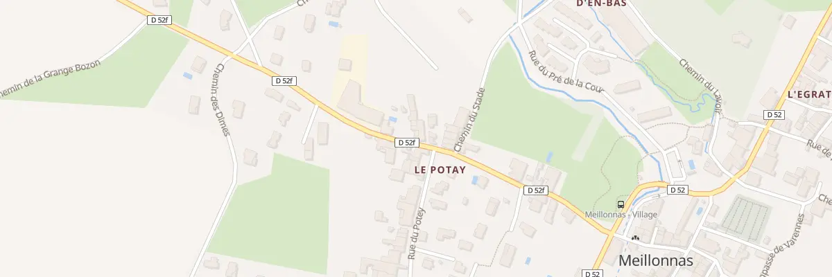 Plan du 5142 Le Potay à Meillonnas