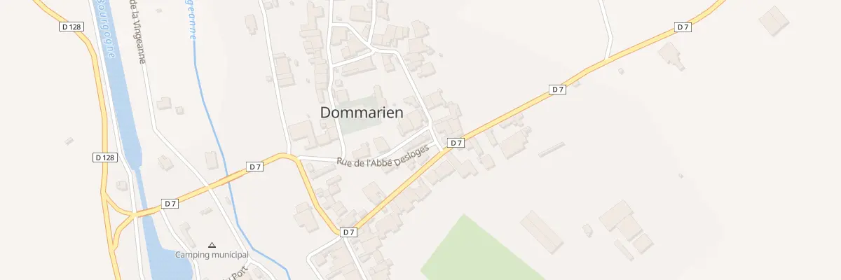 Plan du 7 Rue de l’Abbe Desloges à Dommarien
