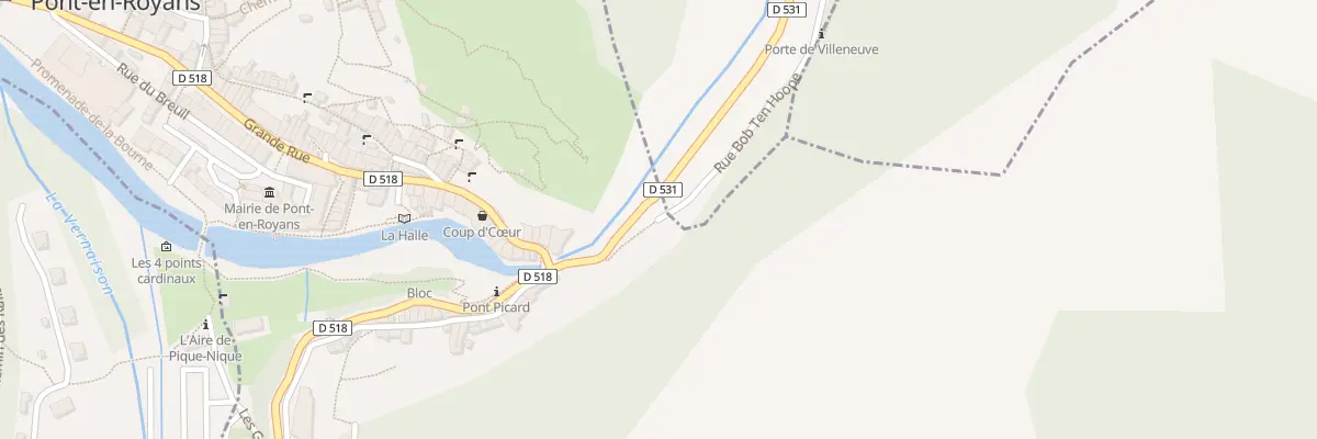 Plan du 1 Rue Bob Ten Hoope à Pont-en-Royans