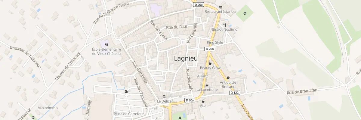 Plan du 18 Rue Centrale à Lagnieu