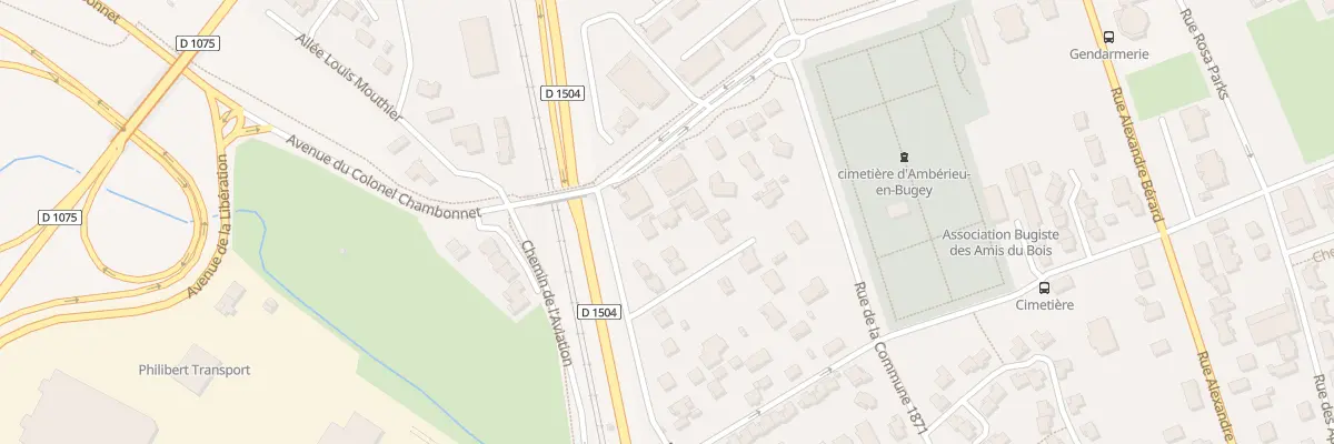 Plan du 218G Rue de la République à Ambérieu-en-Bugey