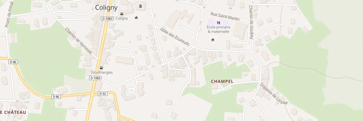Plan du 5193 Champel à Coligny