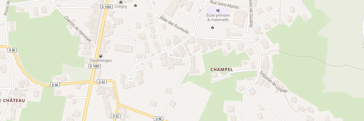 Plan du 5197 Champel à Coligny