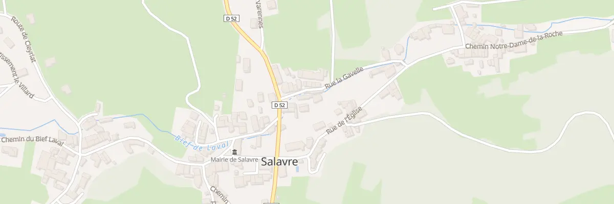 Plan de la Rue La Gavelle à Salavre