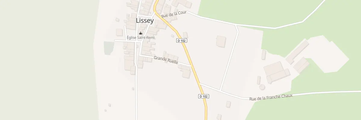 Plan du 5 Vc Grande Ruelle à Lissey