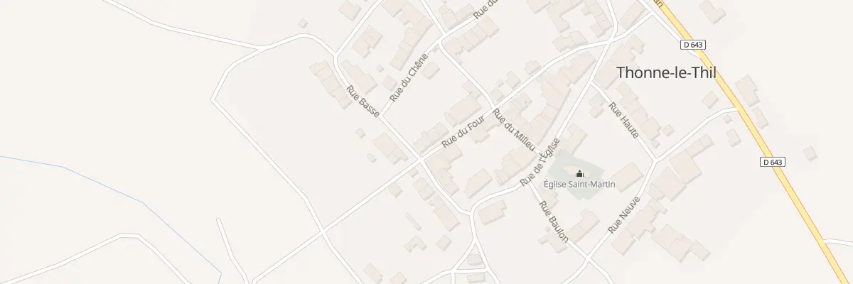 Plan du 3 Rue du Four à Thonne-le-Thil