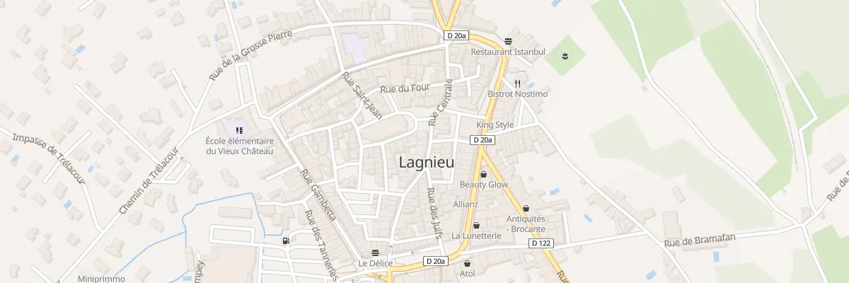 Plan du 8 Rue Centrale à Lagnieu