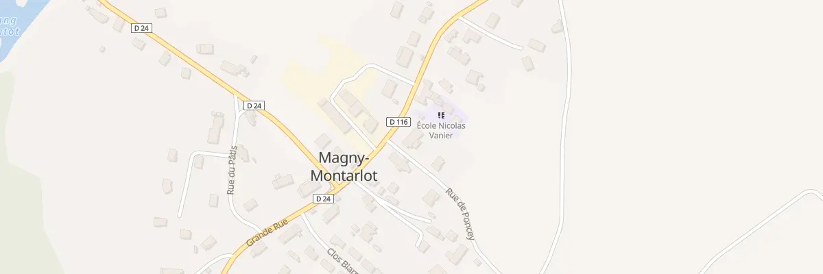 Plan du 1 Rue de Poncey à Magny-Montarlot