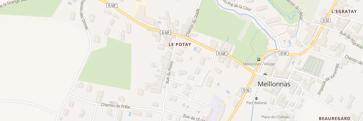 Plan du 71 Rue du Potay à Meillonnas