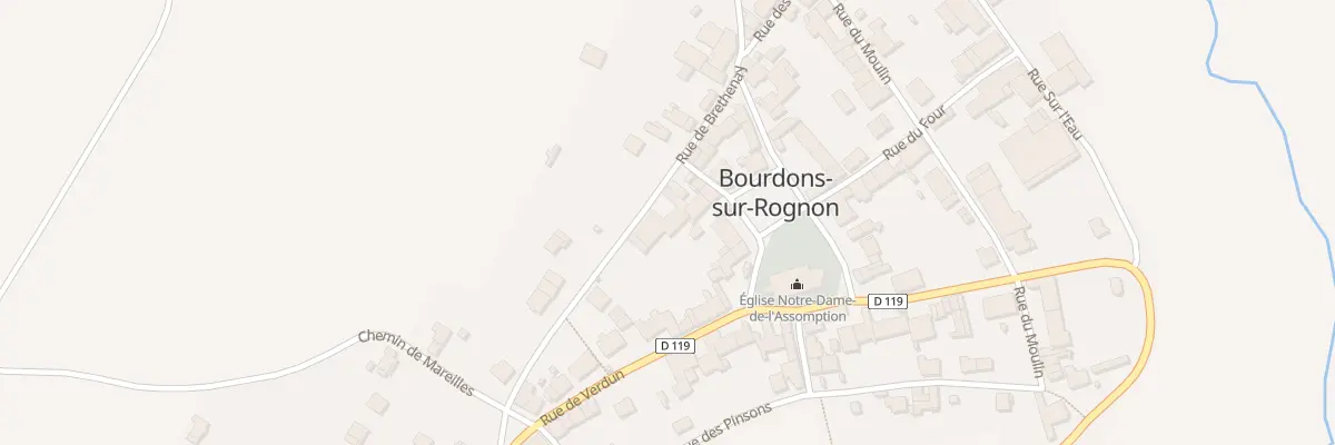 Plan du 7 Rue de Brethenay à Bourdons-sur-Rognon