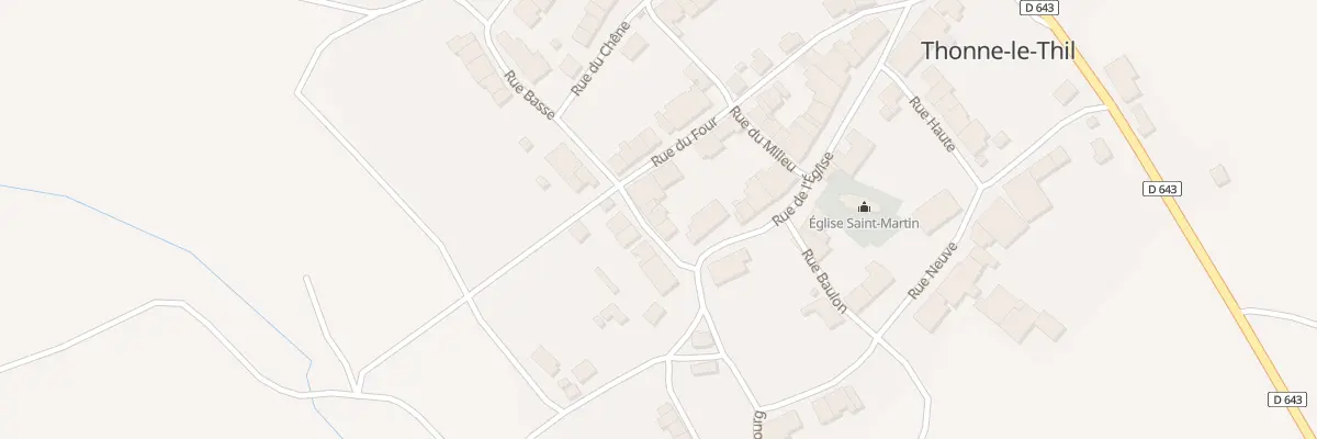 Plan du 5 Rue Basse à Thonne-le-Thil