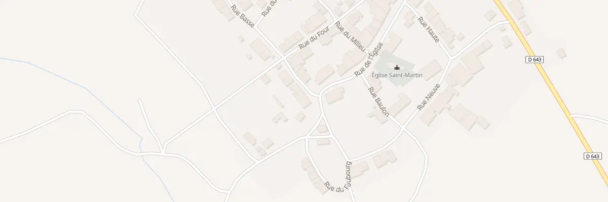 Plan du 20 Rue Basse à Thonne-le-Thil