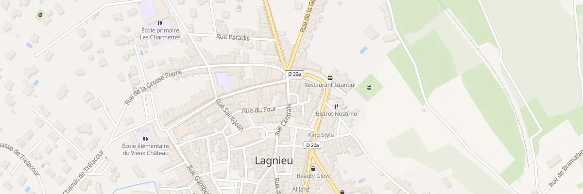Plan du 5 Rue Centrale à Lagnieu
