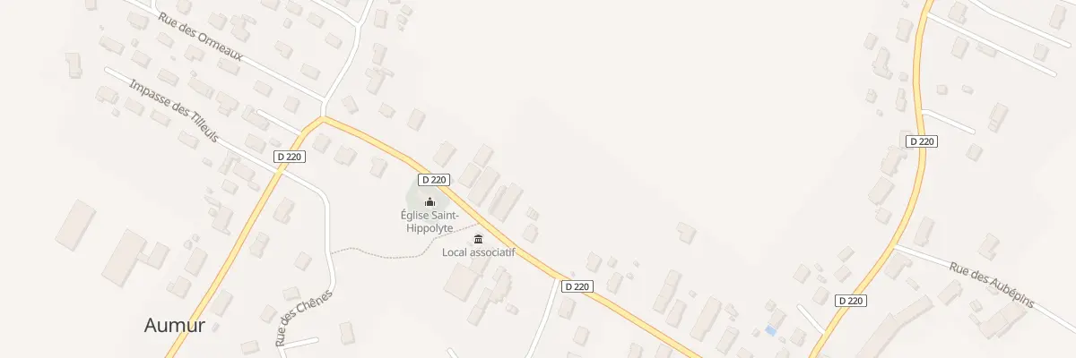Plan du 10 Rue du Centre à Aumur