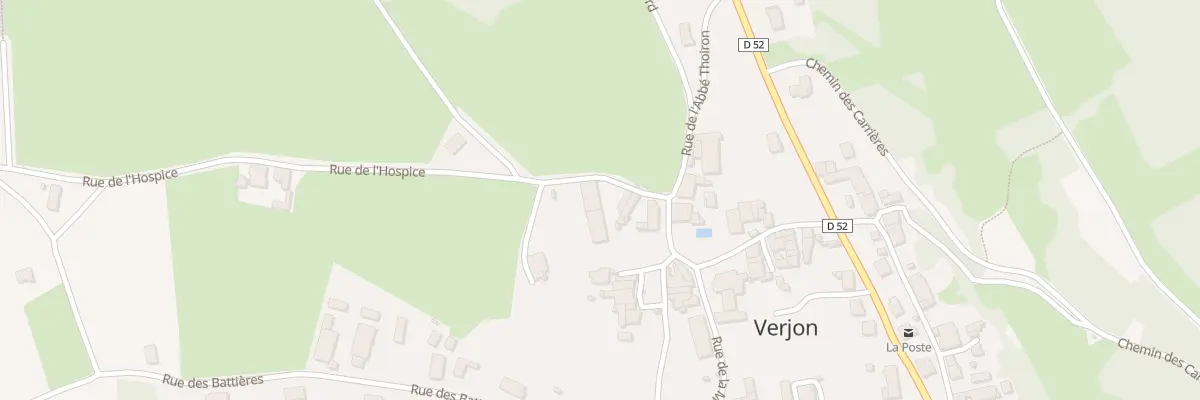 Plan du 42 Rue de Hospice à Verjon