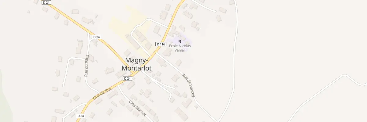 Plan du 3 Rue de Poncey à Magny-Montarlot