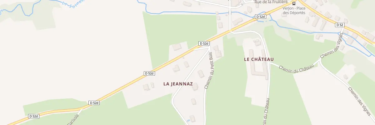 Plan du 69 Che de la Jeannaz à Verjon