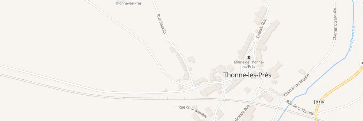 Plan du 11 Rue Bauclin à Thonne-les-Près