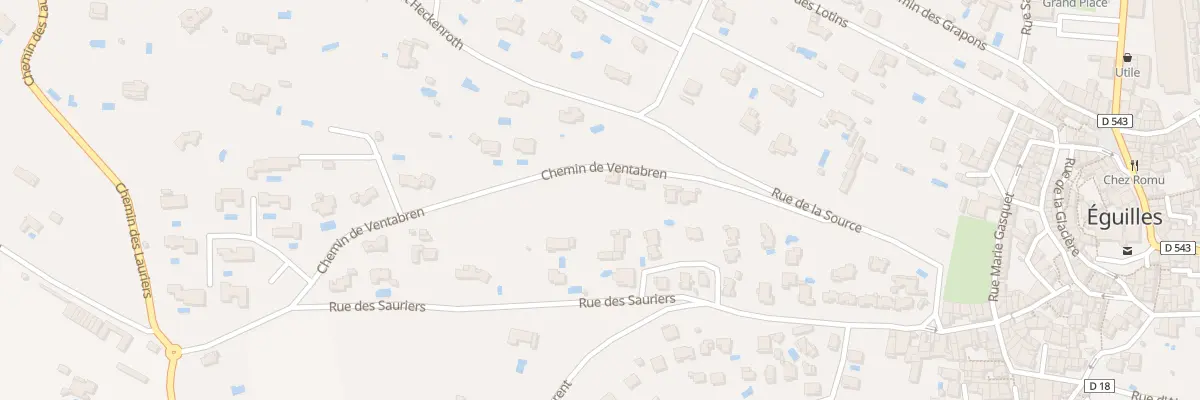 Plan du 185 Che de Ventabren à Éguilles