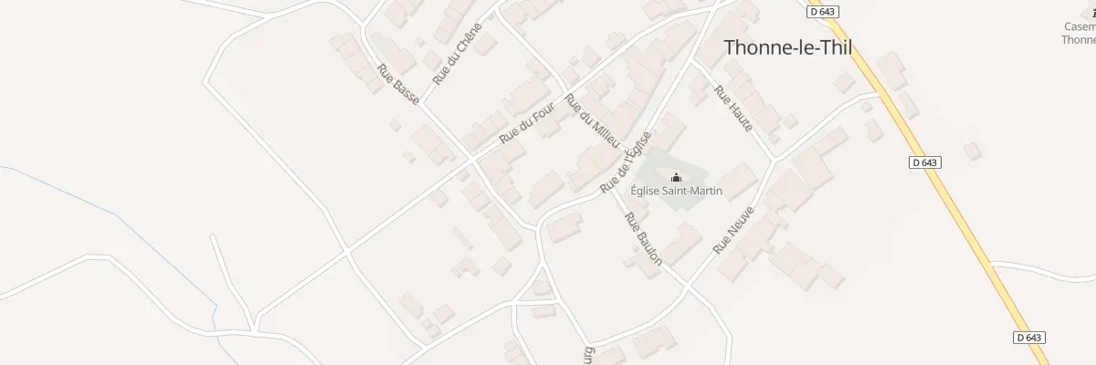 Plan du 1 Rue de l’Eglise à Thonne-le-Thil