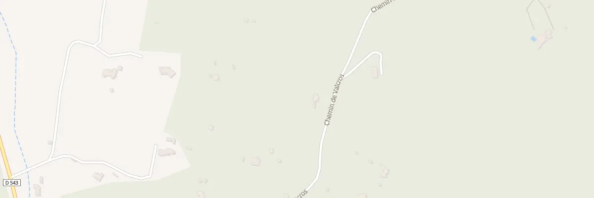 Plan du 838 Che de Valcros à Rognes