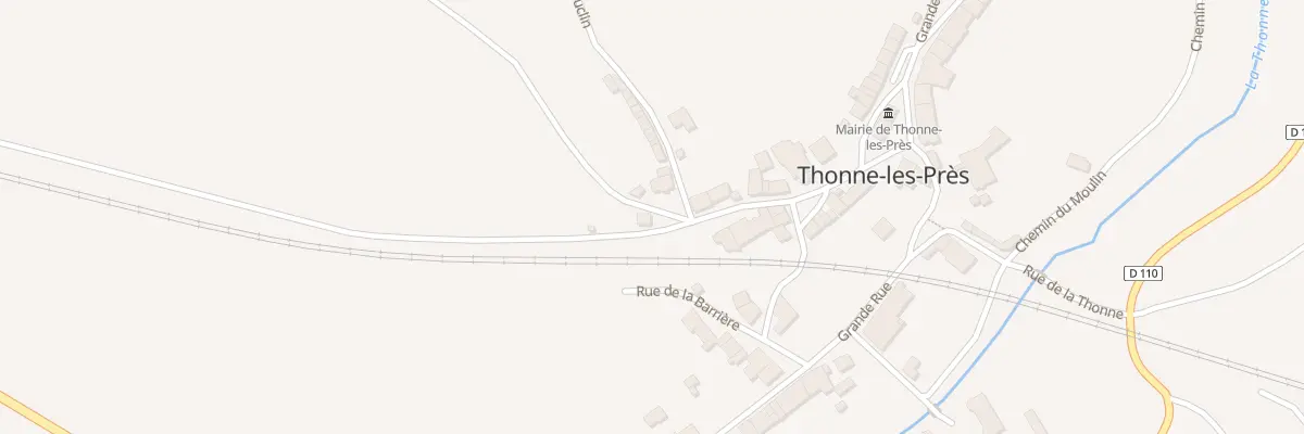 Plan du 1 Rue Bauclin à Thonne-les-Près