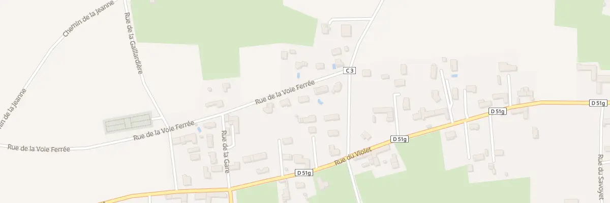 Plan du 234 Rue de la Voie Ferrée à Longechenal