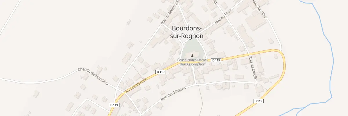 Plan du 12 Rue de la Discussion à Bourdons-sur-Rognon