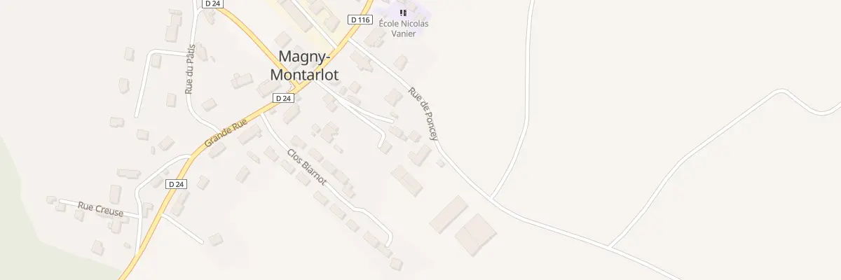 Plan du 4 Rue de Poncey à Magny-Montarlot