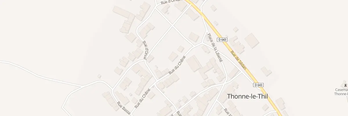 Plan du 15 Rue du Chene à Thonne-le-Thil