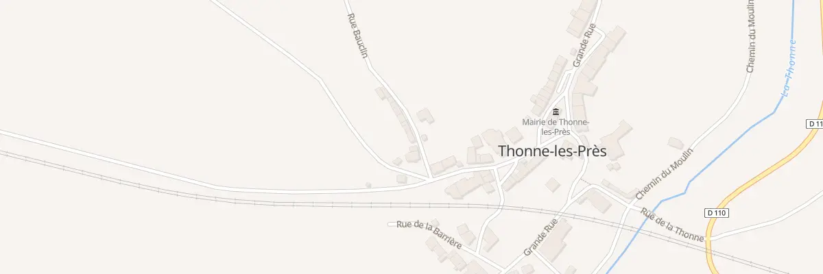 Plan du 7 Rue Bauclin à Thonne-les-Près