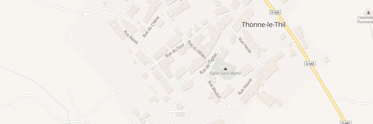 Plan du 3 Rue de l’Eglise à Thonne-le-Thil