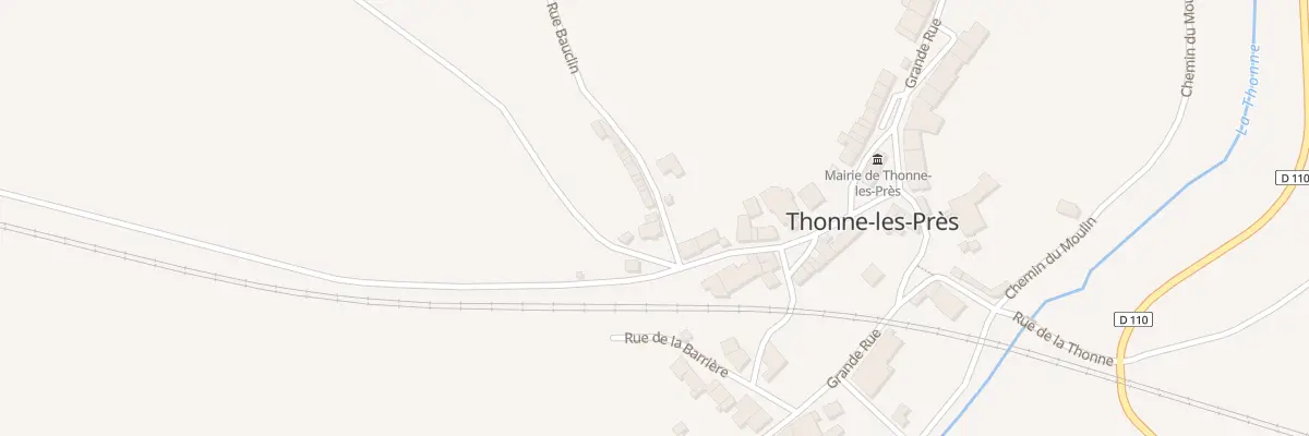 Plan du 5 Rue Bauclin à Thonne-les-Près