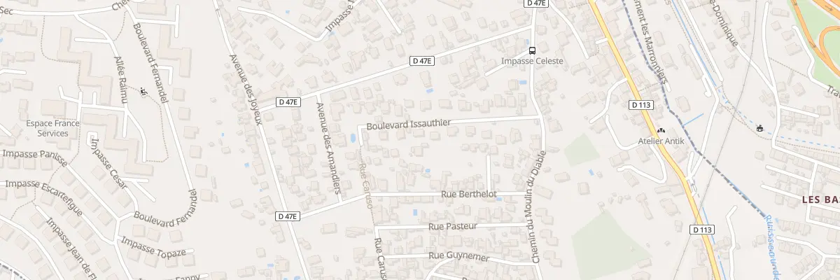 Plan du 11 Bd Issauthier aux Pennes-Mirabeau