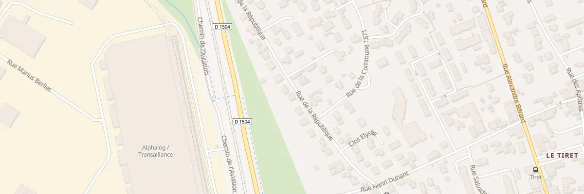 Plan du 231 Rue de la République à Ambérieu-en-Bugey