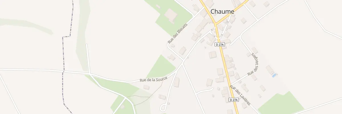 Plan du 12 Rue de la Source à Chaume-et-Courchamp