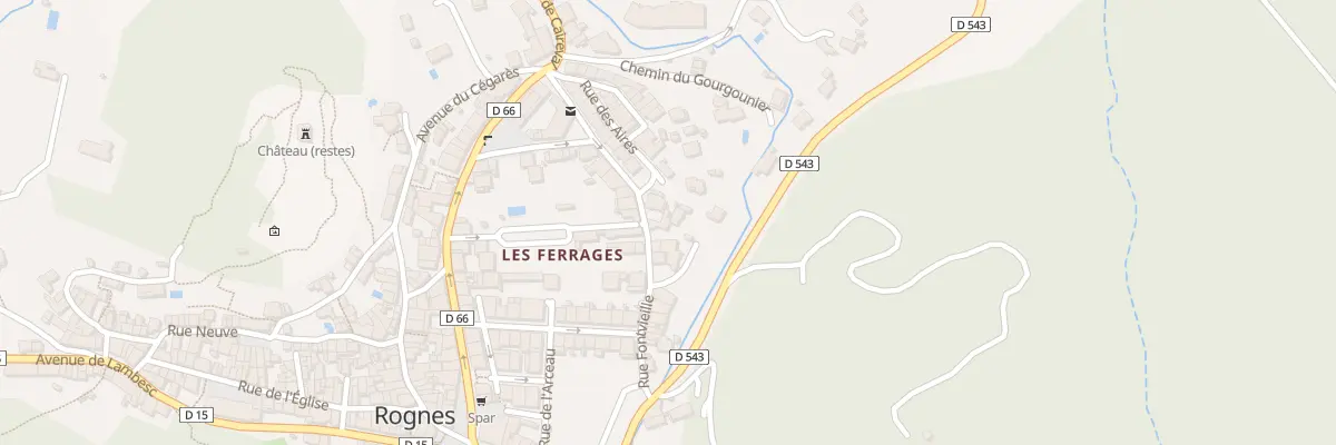 Plan du 16 Rue Fontvieille à Rognes