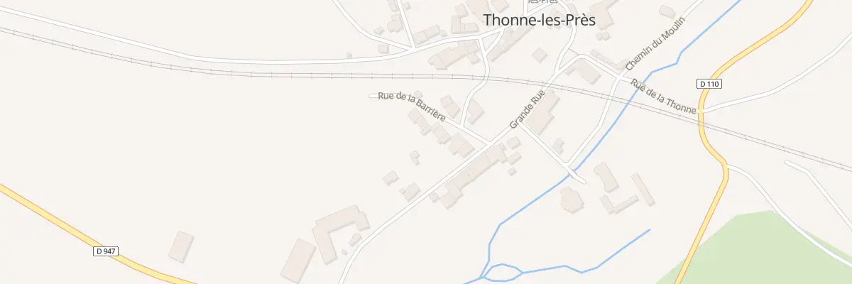 Plan du 5 Rue de la Barriere à Thonne-les-Près