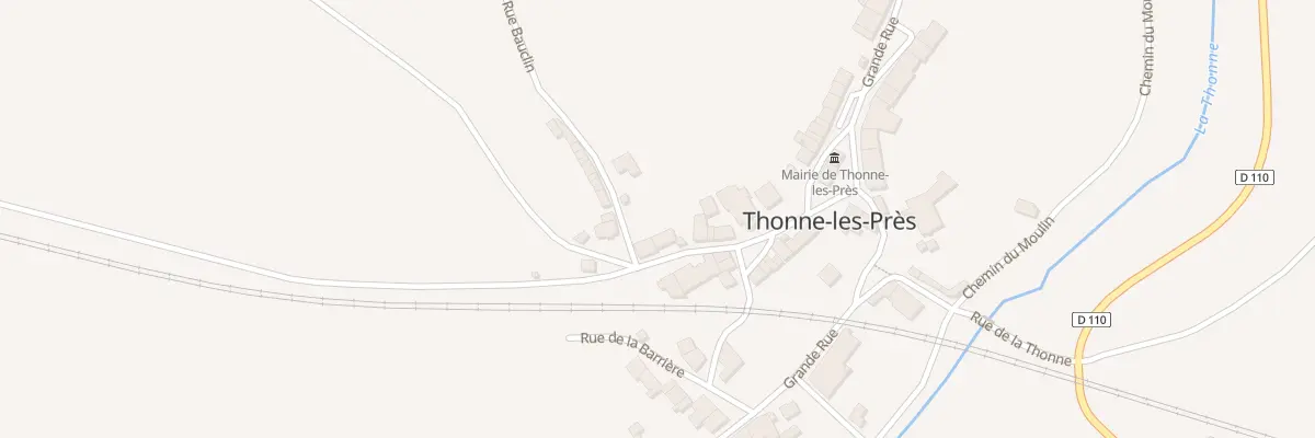 Plan du 10 Rue des Roses à Thonne-les-Près